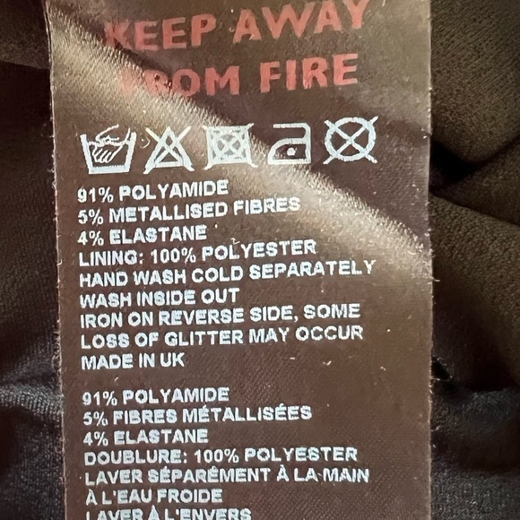 Urban Outfitters skirt  sparkly mini  black silver mediu - Picture 7 of 8